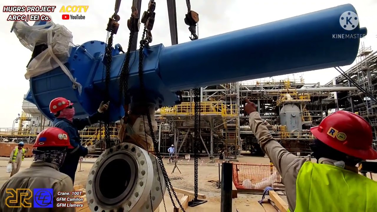 ERECTION OF 16 TONS INSTRUMENT VALVE IN PR 6 | HUGRS PROJECT HOFUF.