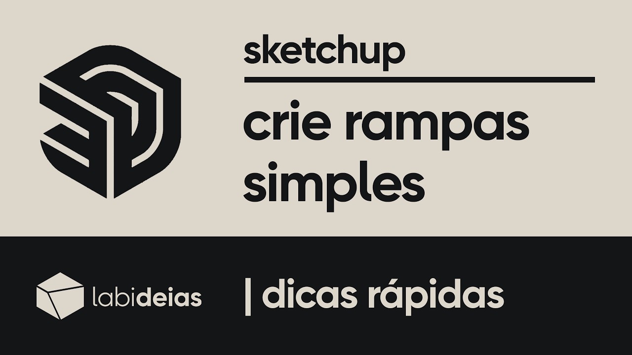 sketchup | como criar uma rampa simples