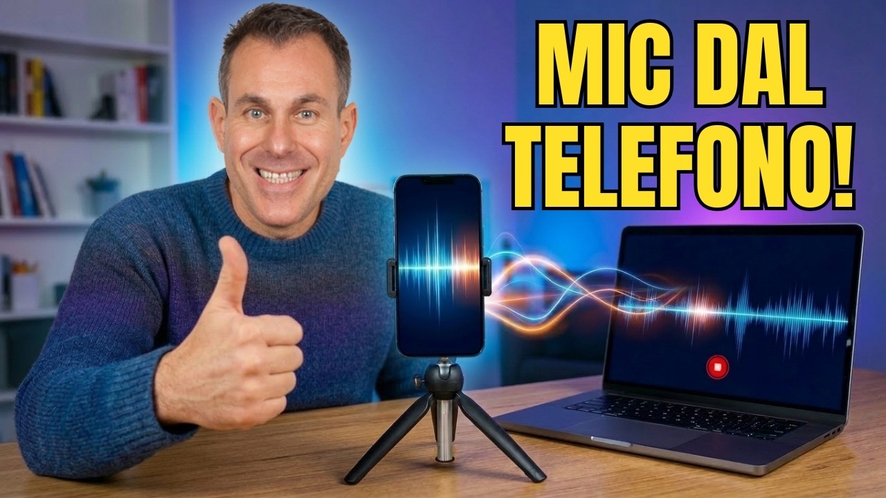 Usare lo Smartphone come Microfono Wireless per il Computer (Gratis!)