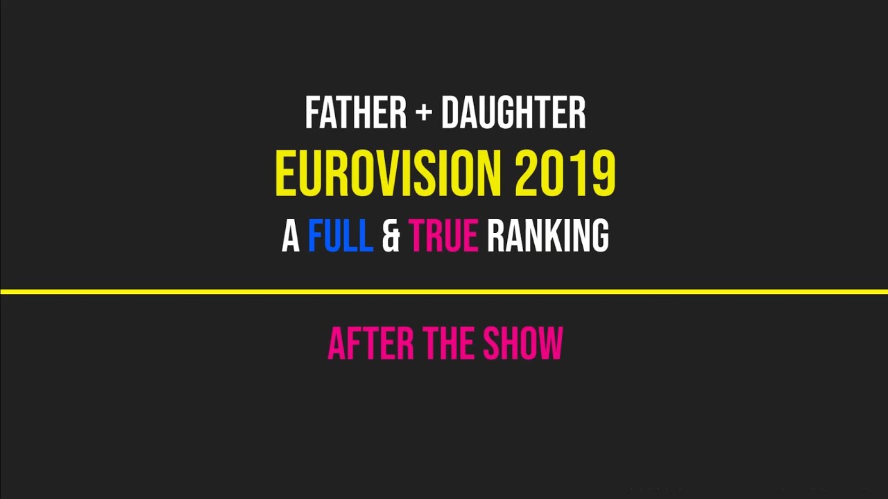 Father + Daughter 2019 Eurovision Ranking