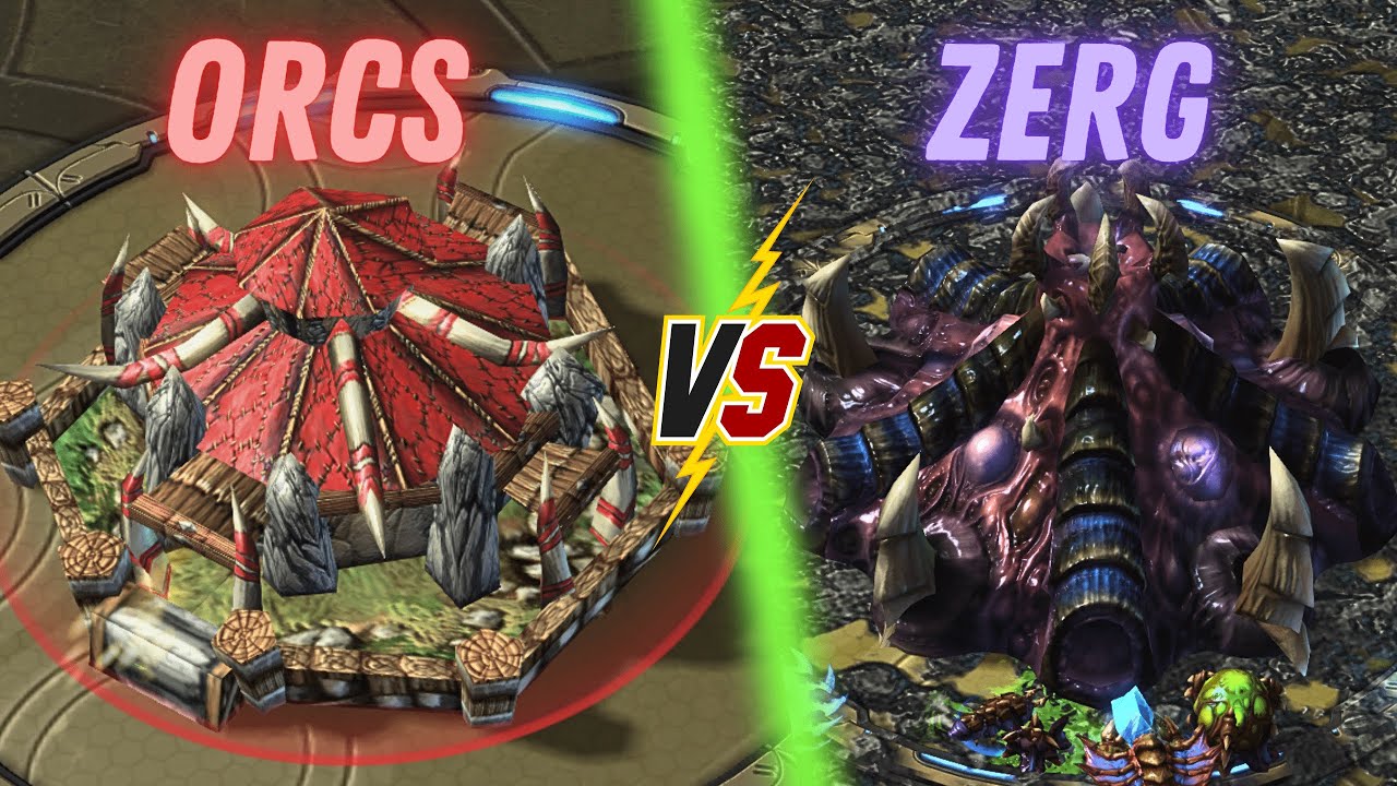 Орки встречают зергов?! Warcraft 3 против StarCraft 2: модификация!