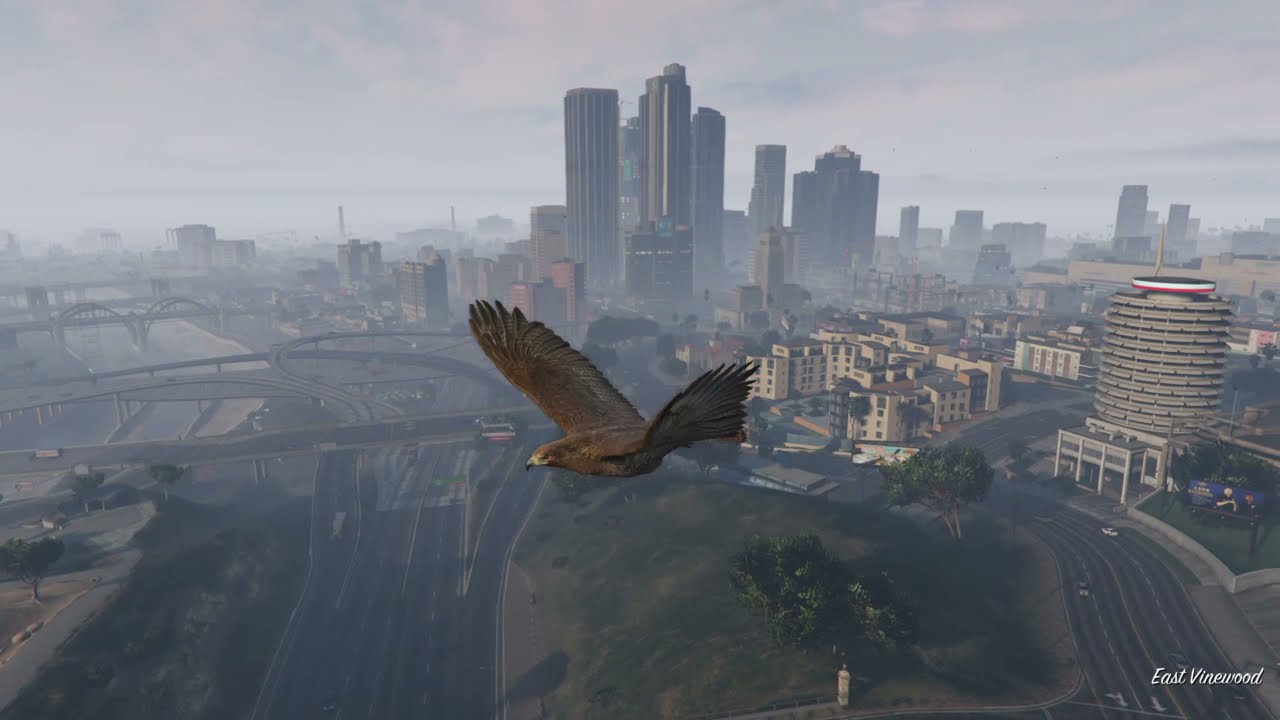 Eagle Flight exploring the City of GTAV (PS4) 4 of 4