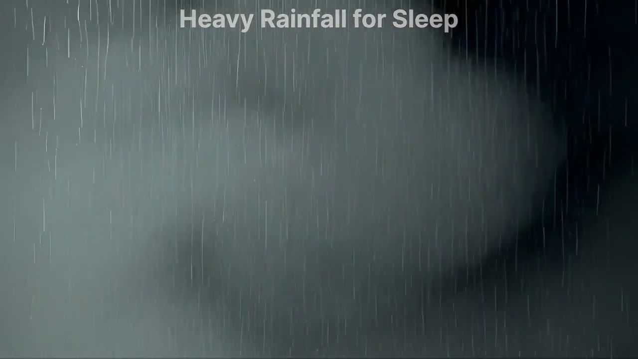 ASMR 8 Hour Sleep Night | Rain Sound in Black Background @medication5121