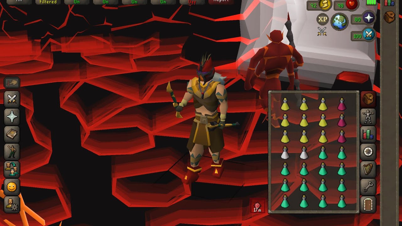 Eclipse atlatl vs fight caves on OSRS mobile
