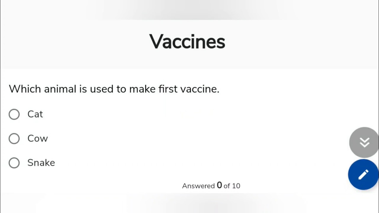Vaccines mcqs