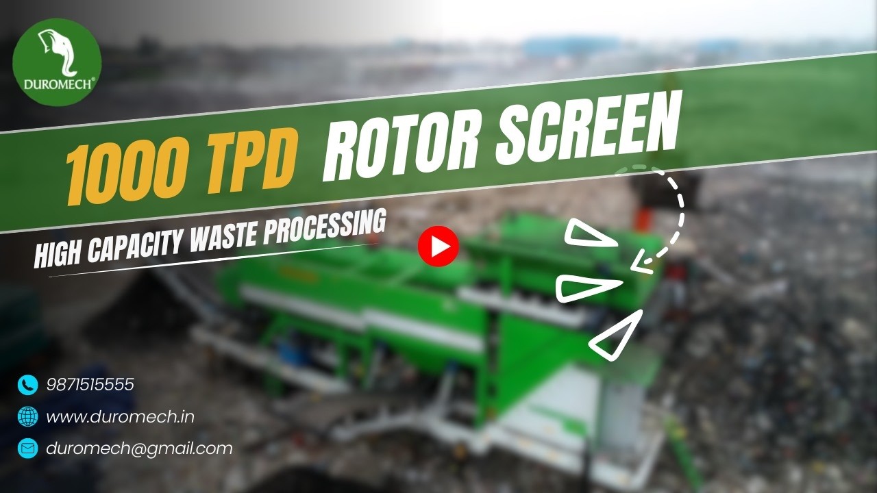 Powering High-Capacity Waste Segregation – 1000 TPD Disc Screen
