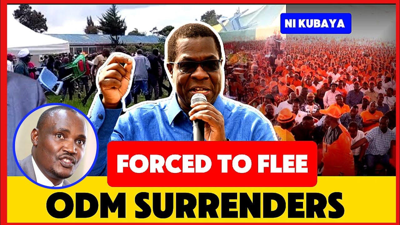 ODM FORCED TO SURRENDER & ACKNOWLEDGE EDWIN SIFUNA MOMENTS SIAYA LINDA GROUND FORCED TO STOP!!