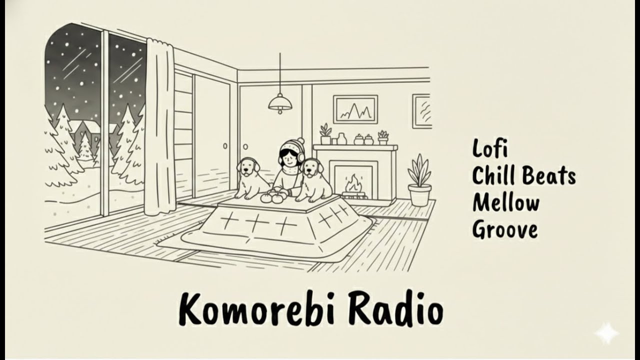 [ Playlist ]窓の外は雪。愛犬とこたつで過ごす冬の穏やかな時間｜Lo-fi・Mellow・Groove
