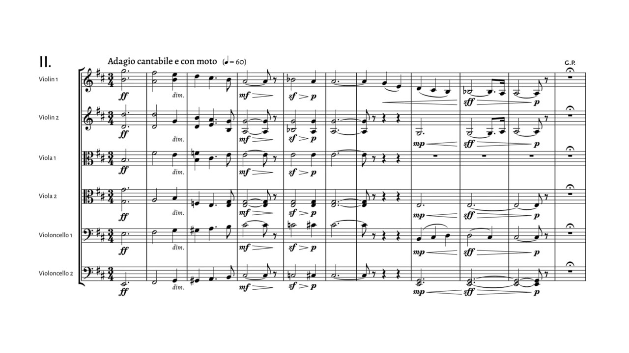 Tchaikovsky: Souvenir de Florence op.70 (2/4) with score (Adagio cantabile e con moto). [1890]