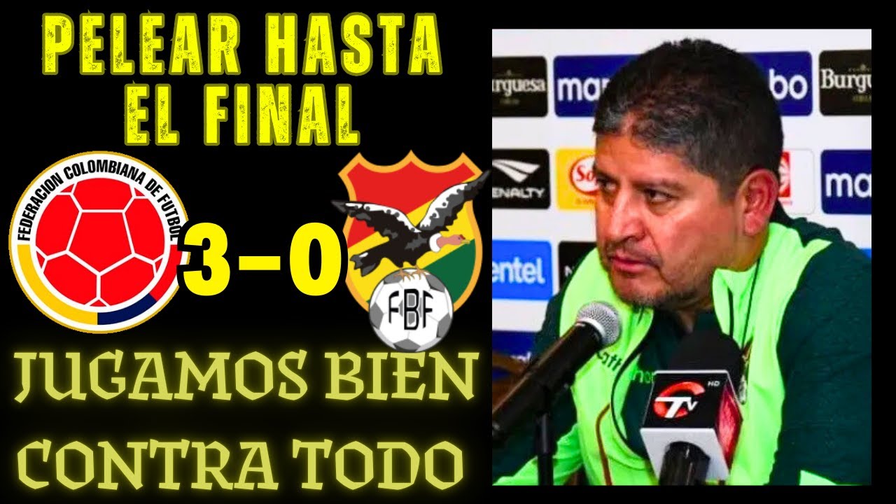 RUEDA DE PRENSA OSCAR VILLEGAS 😡 COLOMBIA vs BOLIVIA 3-0 Eliminatorias @FutbolistaZurdo2017