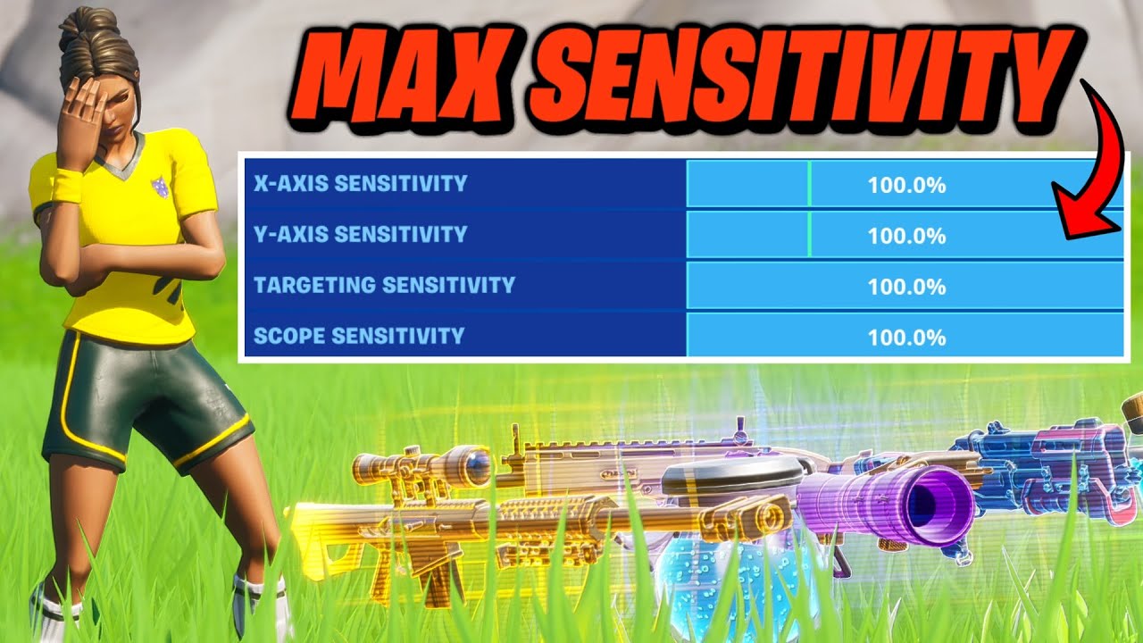 Fortnite but on MAX SENSITIVITY...