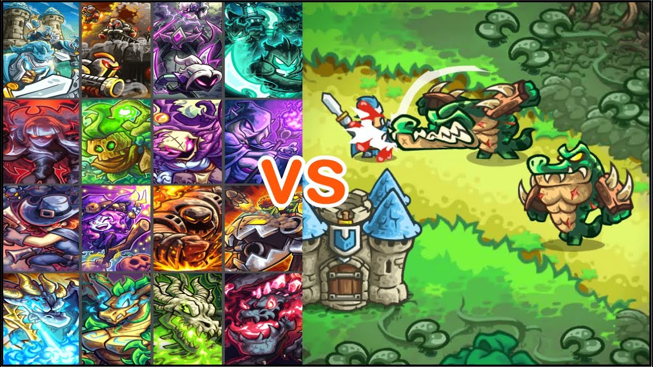Kingdom rush alliance: All heroes & Baracks vs Killertile