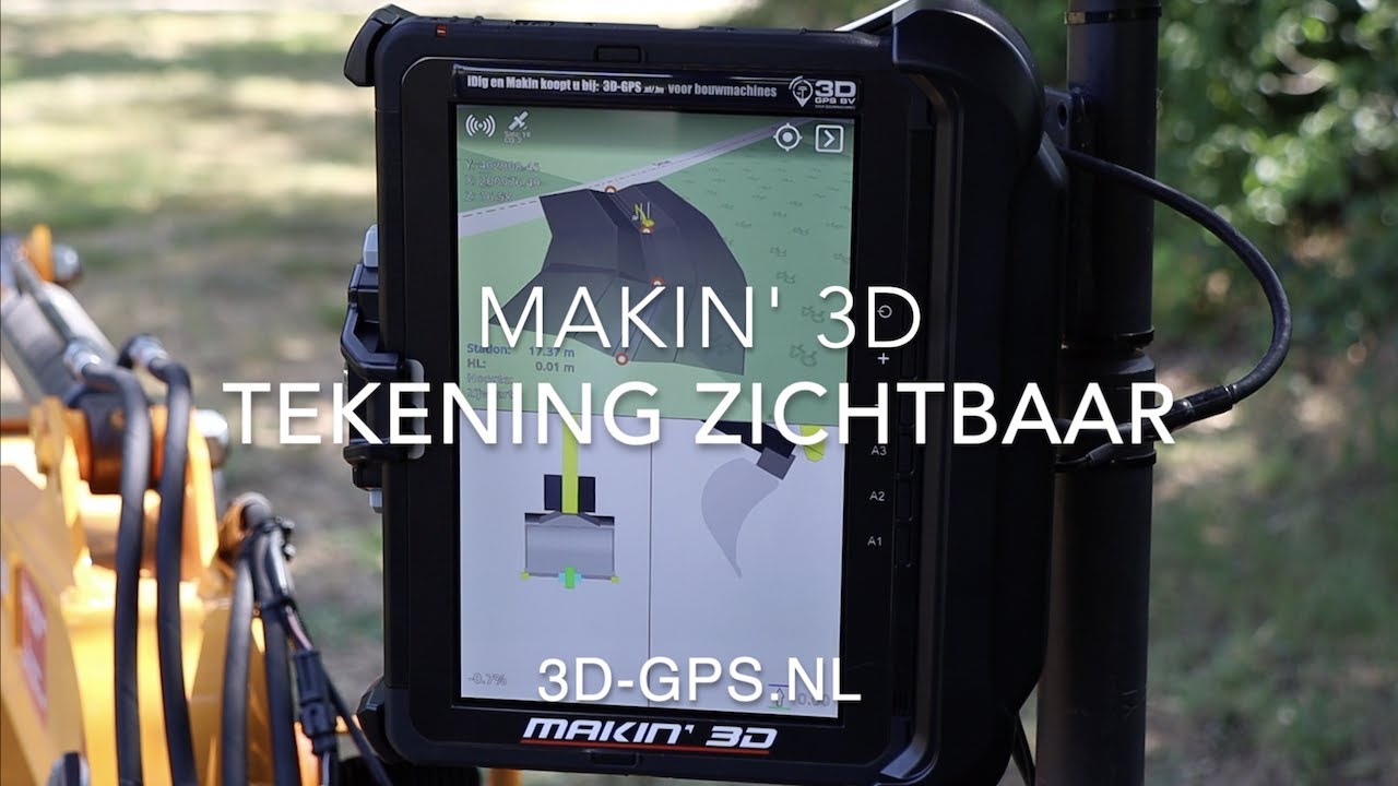 Makin 3D GPS NL Tekeningdelen tonen ja-nee