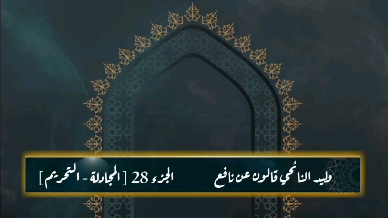 الشيخ وليد النائحي الجزء 28 قد سمع [ المجادلة - التحريم ]