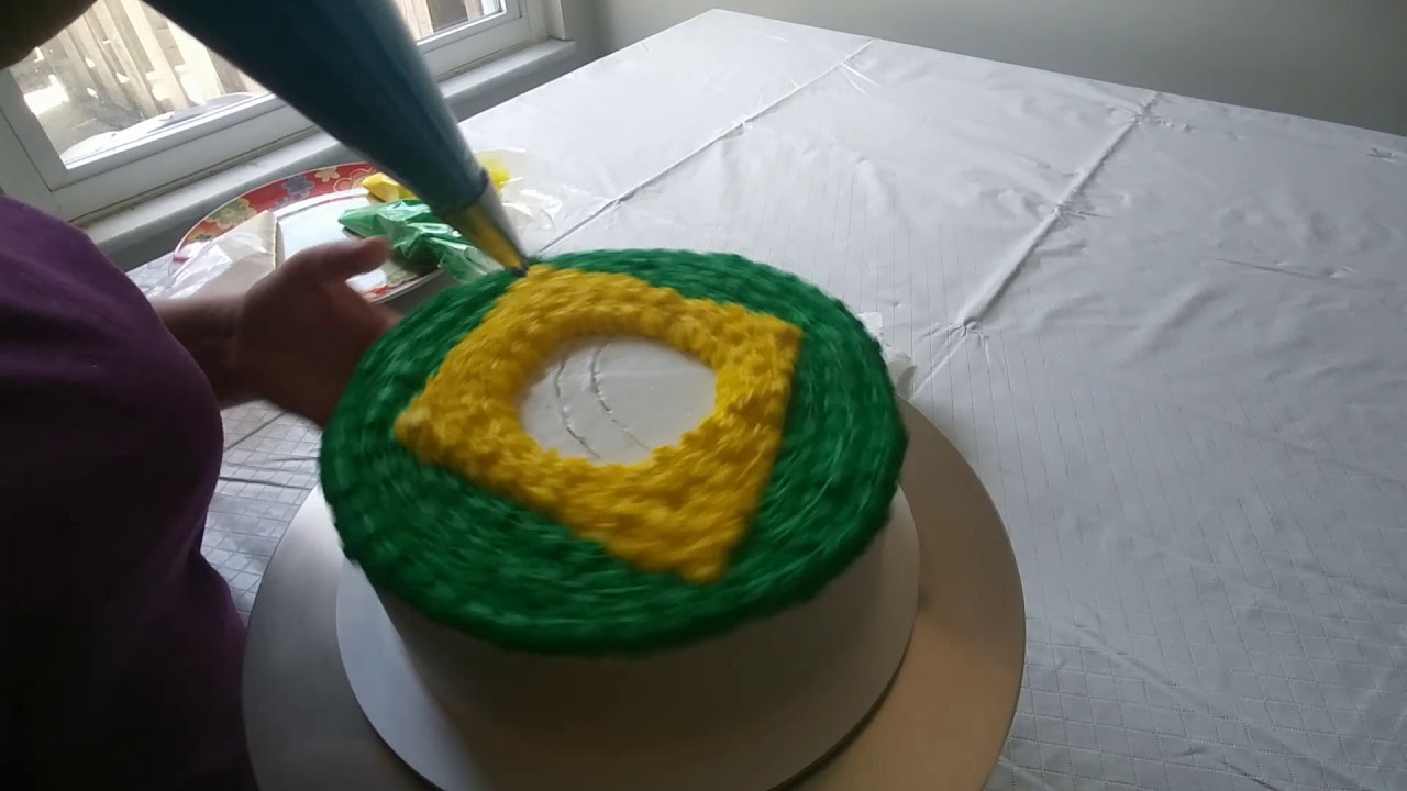 Bolo com Bandeira do Brasil