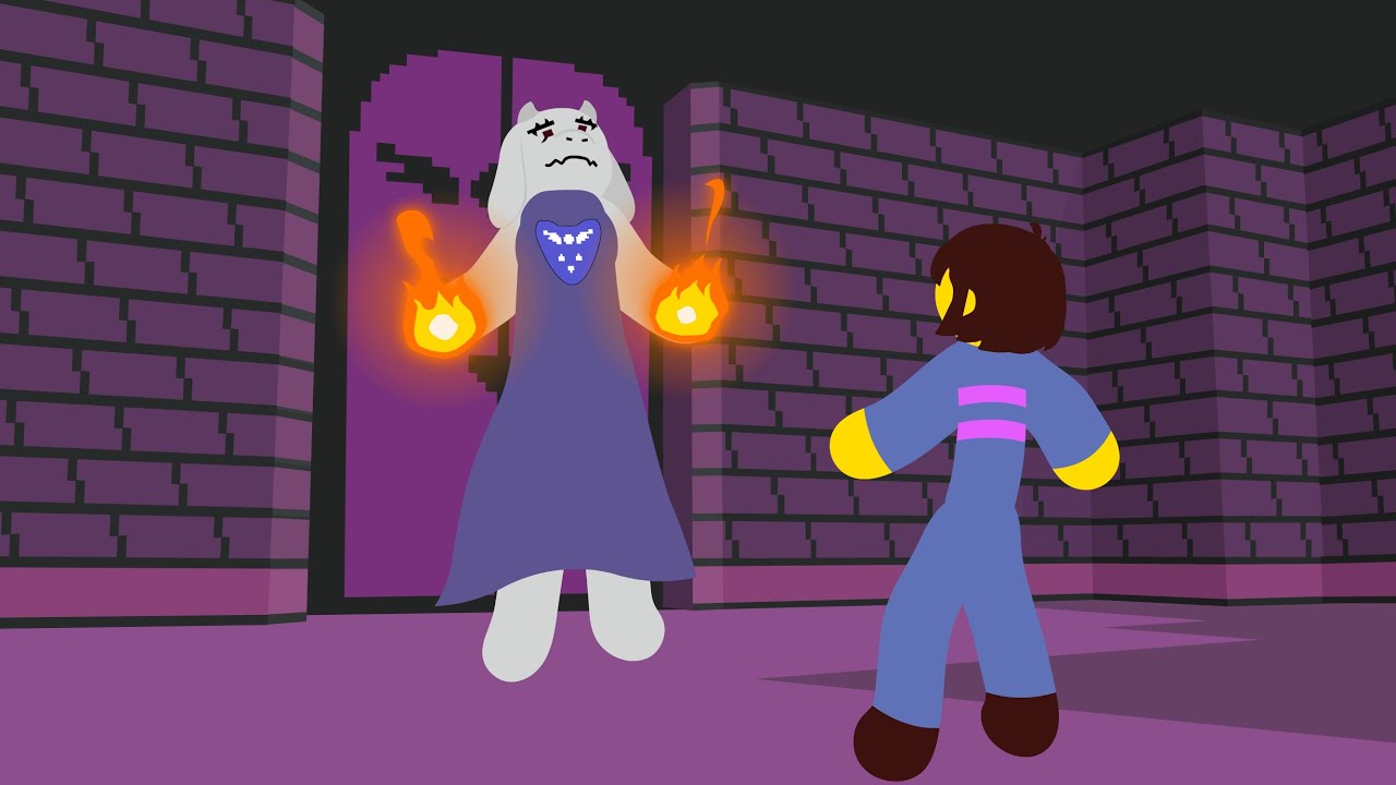 Undertale Stick Fight: Frisk VS Toriel!!