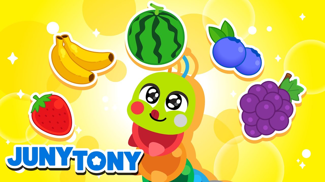 Hungry Rainbow Caterpillar 🌈 | Learn Colors | Kids Songs & Nursery Rhymes | JunyTony