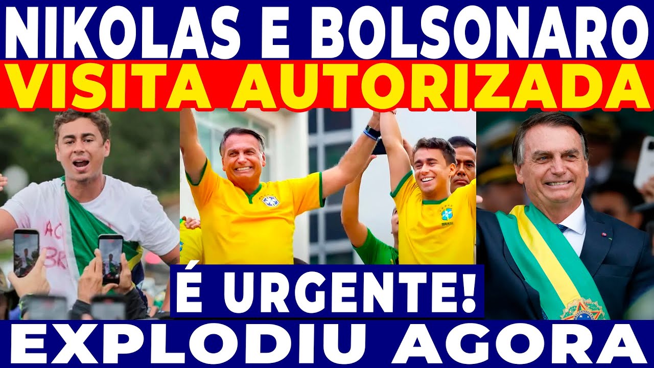 🚨EXPLODIU AGORA: MORAES AUTORIZA VISITA DE NIKOLAS A BOLSONARO NA PAPUDINHA! JUNTOS PELO BRASIL!