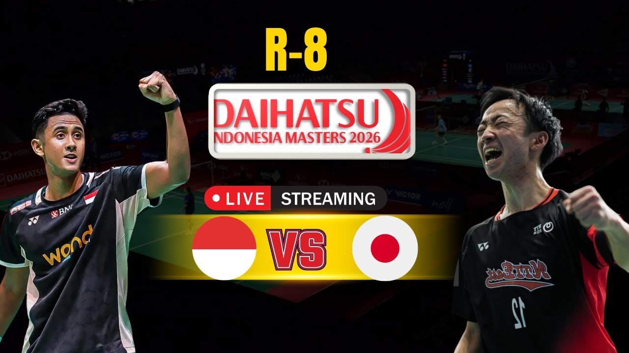 🔴Alwi FARHAN(8) vs Yushi TANAKA DAIHATSU INDONESIA MASTER 2026 DAY-4 R.8
