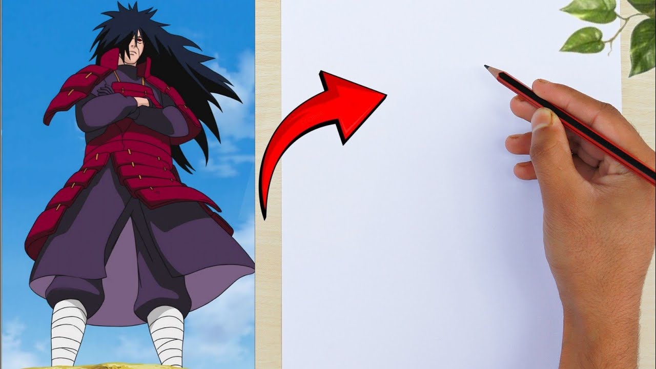 how to draw madara full body | madara drawing /anime drawing