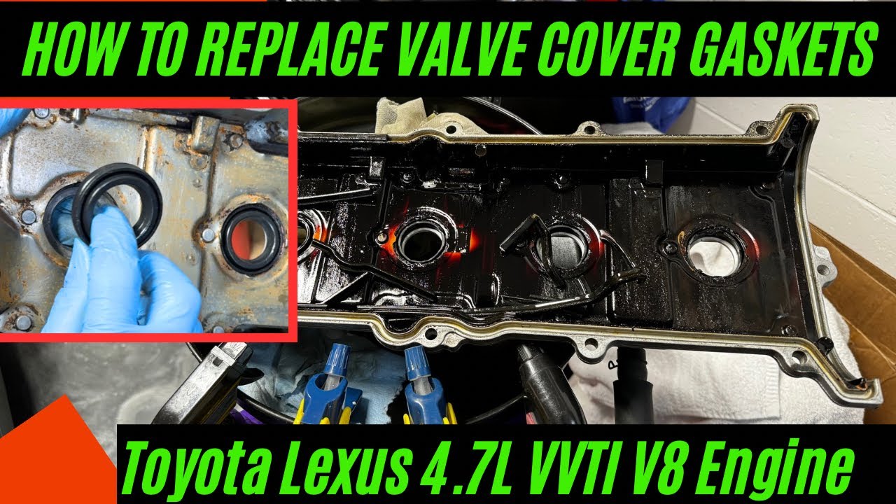 How to Change Lexus GX470 Valve Cover Gaskets & Spark Plugs- Toyota 4.7L V8 Engine