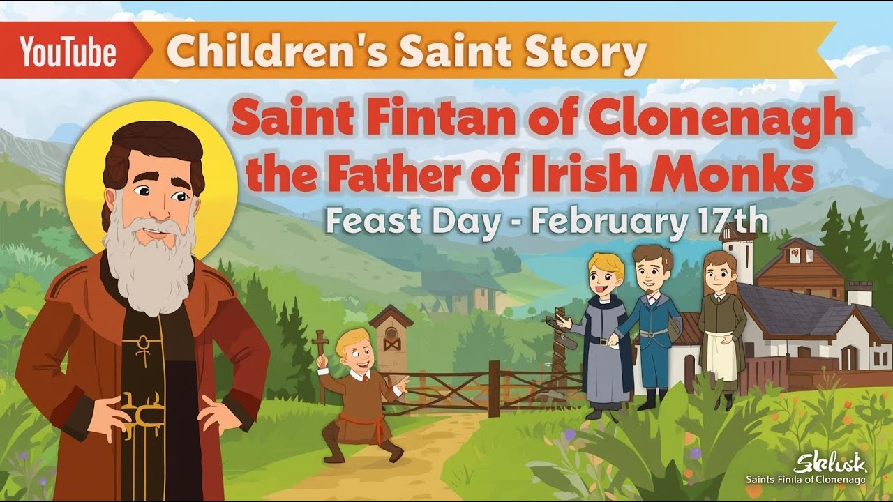 Saint Fintan of Clonenagh | Father of the Irish Monks | Feast Day February 17 | Saint Story for Kids