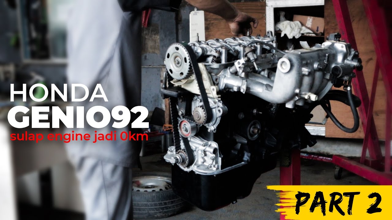 HONDA GENIO PART 2 RESTORASI ✔ PERAKITAN MESIN ❗❗❗ Rebuilding car Nidu Garasi