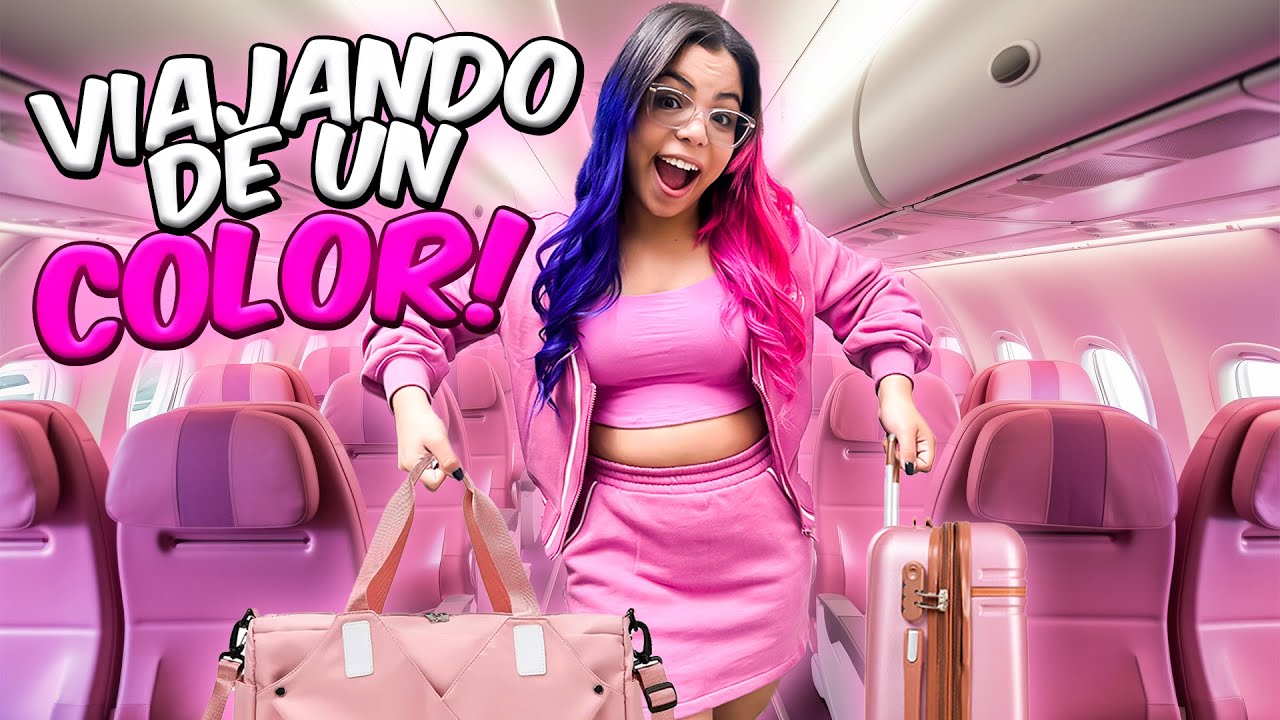 24 HORAS VIAJANDO DE UN COLOR😱 | Susy Mouriz
