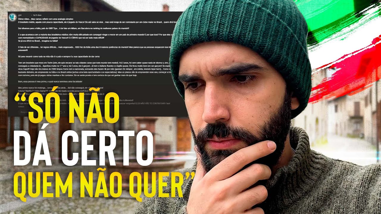 MEDIOCRE NO BRASIL = MEDIOCRE NA ITÁLIA | A CULPA É SEMPRE DO IMIGRANTE E NÃO DA ITÁLIA?