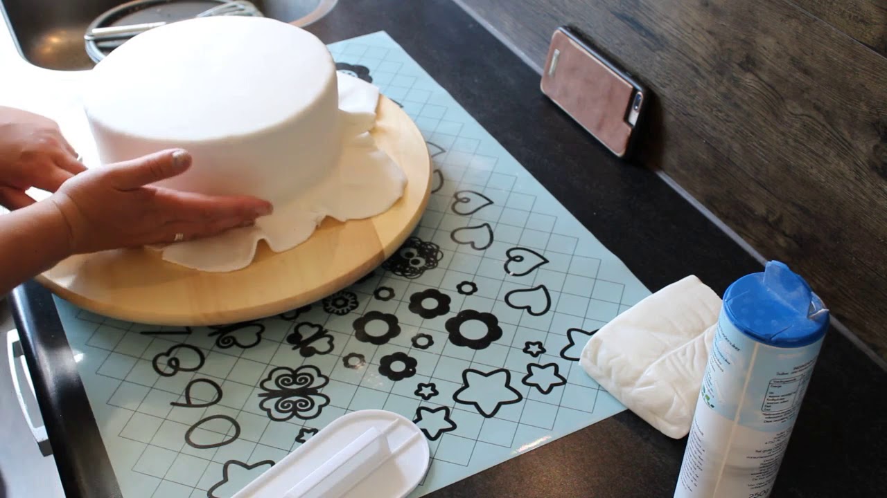 Taart bekleden met fondant