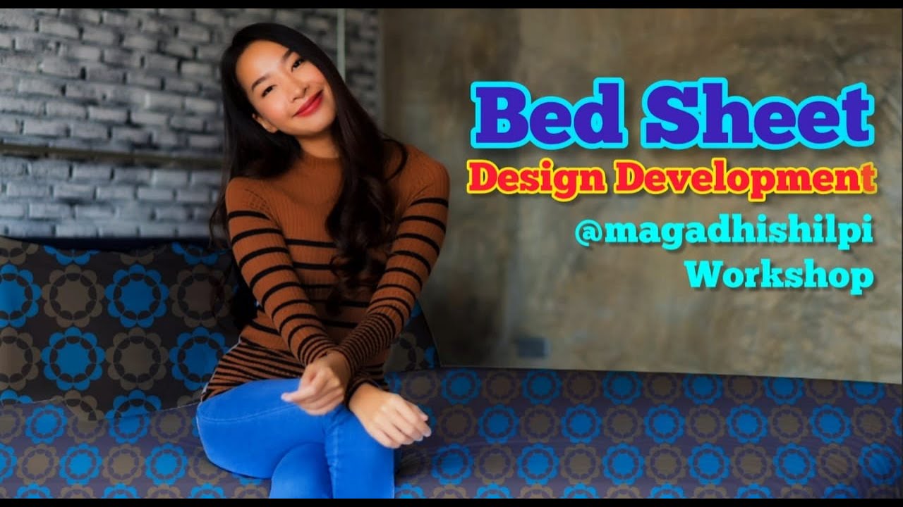 Bed sheet Design | Workshop@MagadhiShilpi | Lifestyle crafts | Home Decor | CorelDRAW Design Work