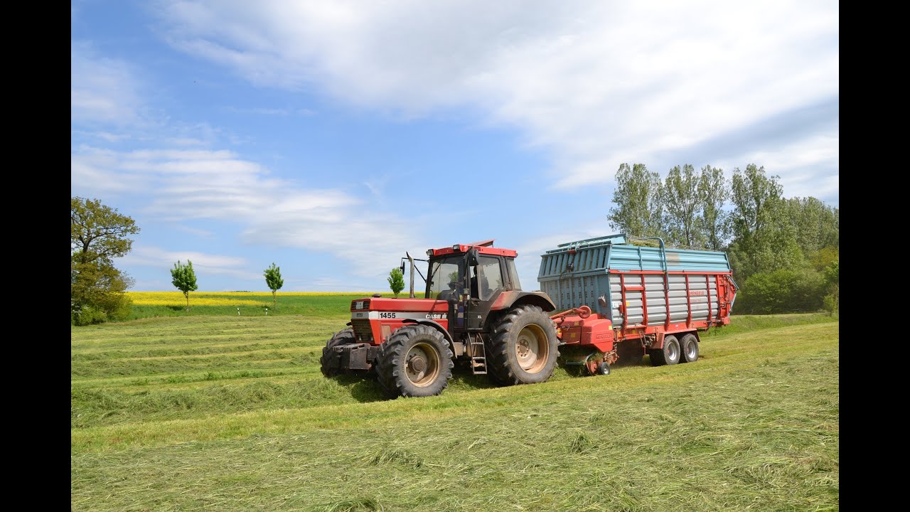 Case 1455 & John deere 6920 am Siloladen [HD]
