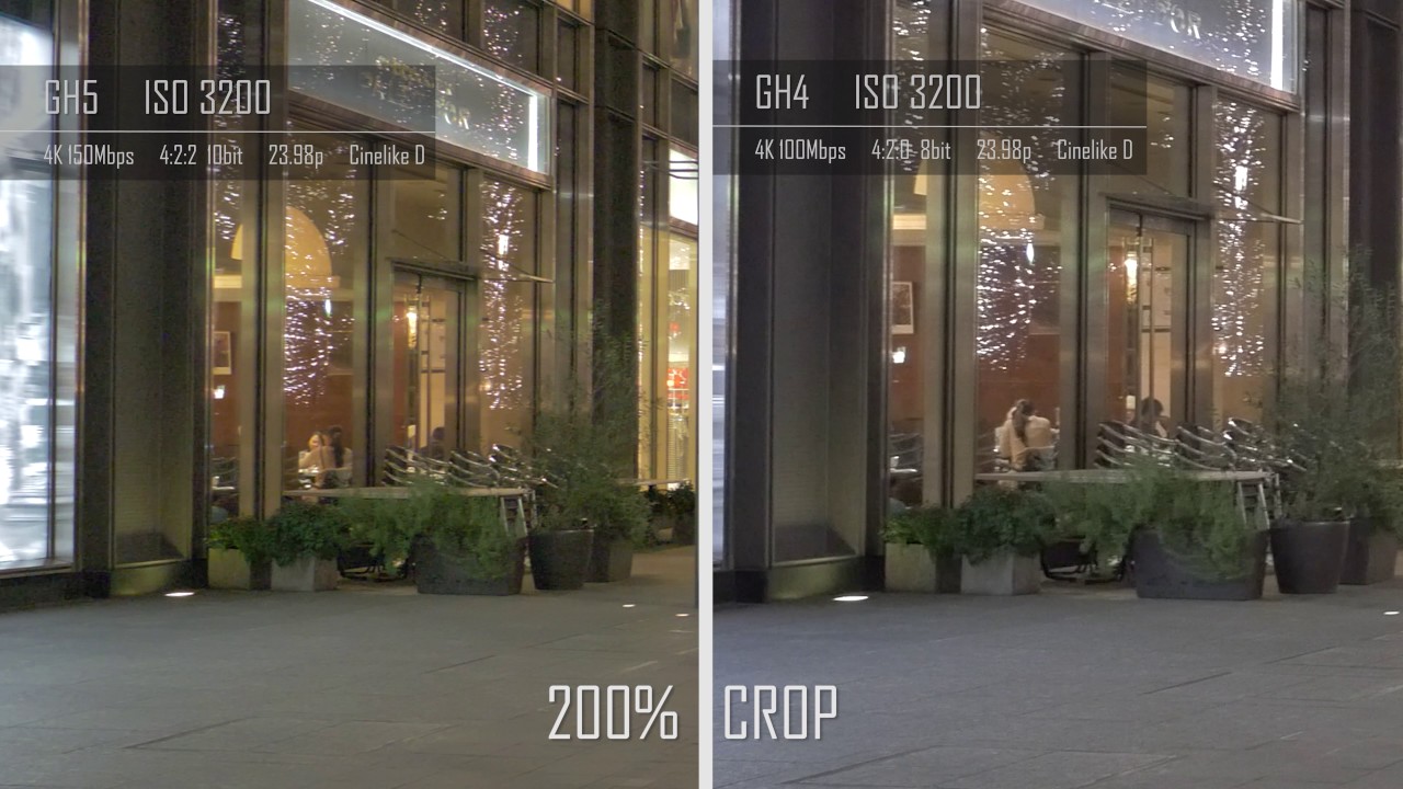 Panasonic GH5 vs GH4 - ISO comparison in low light
