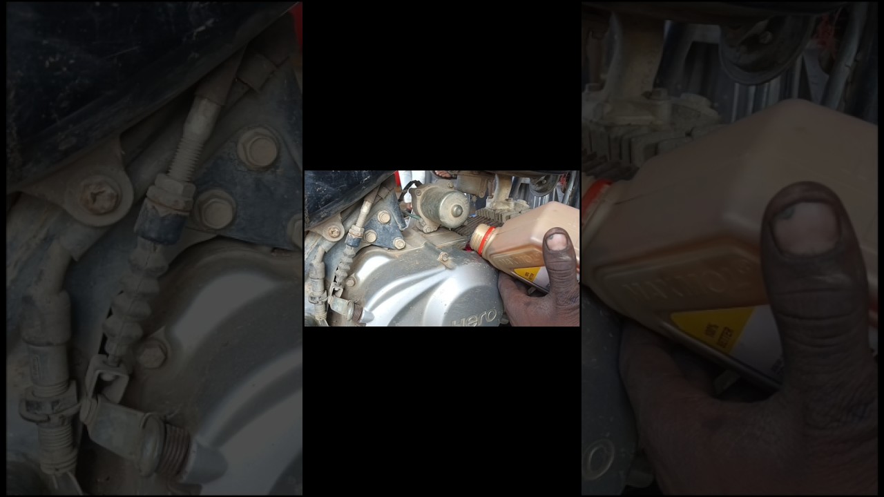 🏍️🛠️ new oil change Hero HF Deluxe full servicing kam 