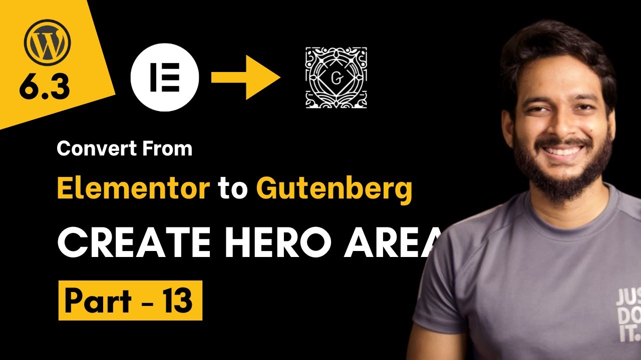 13.How to Create Hero area using Gutenberg Block Editor