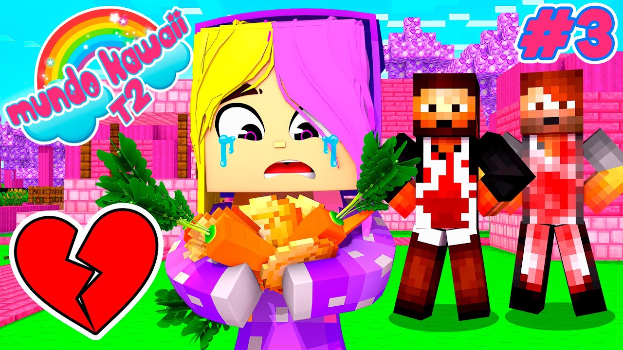 BUSCABA EL AMOR y ME DIERON PAPAS! 💔 - MUNDO KAWAII T2 MINECRAFT - #3
