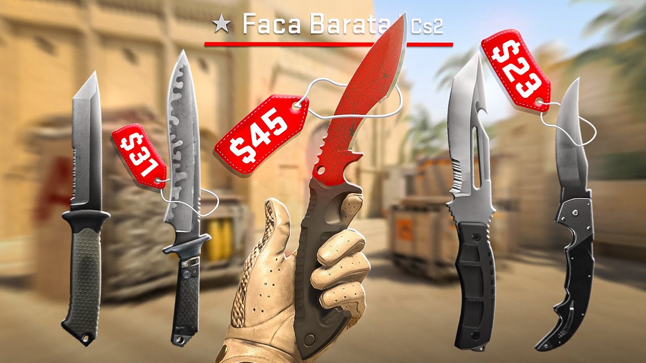 As MELHORES SKINS de FACA BONITAS e BARATAS no CS2! (Depois do CRASH&nbsp;do&nbsp;Mercado)