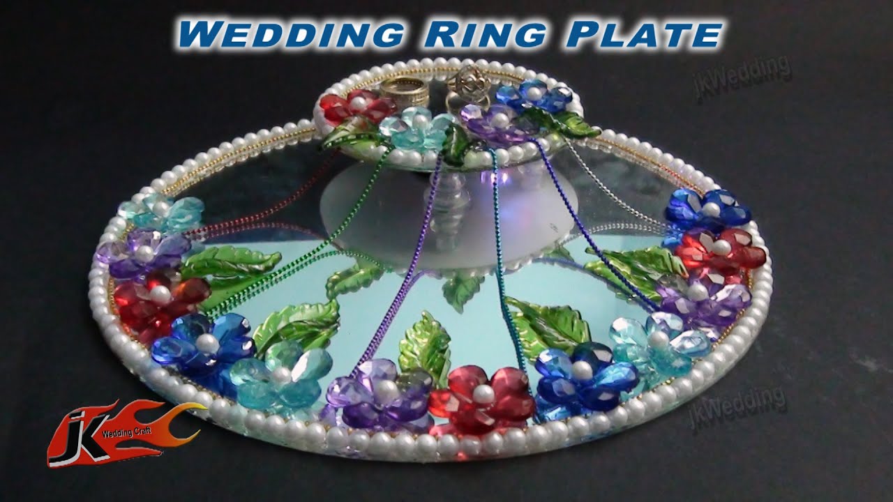 DIY Engagement / Wedding Ring Platter with LED light | How to make | JK Wedding Craft 019