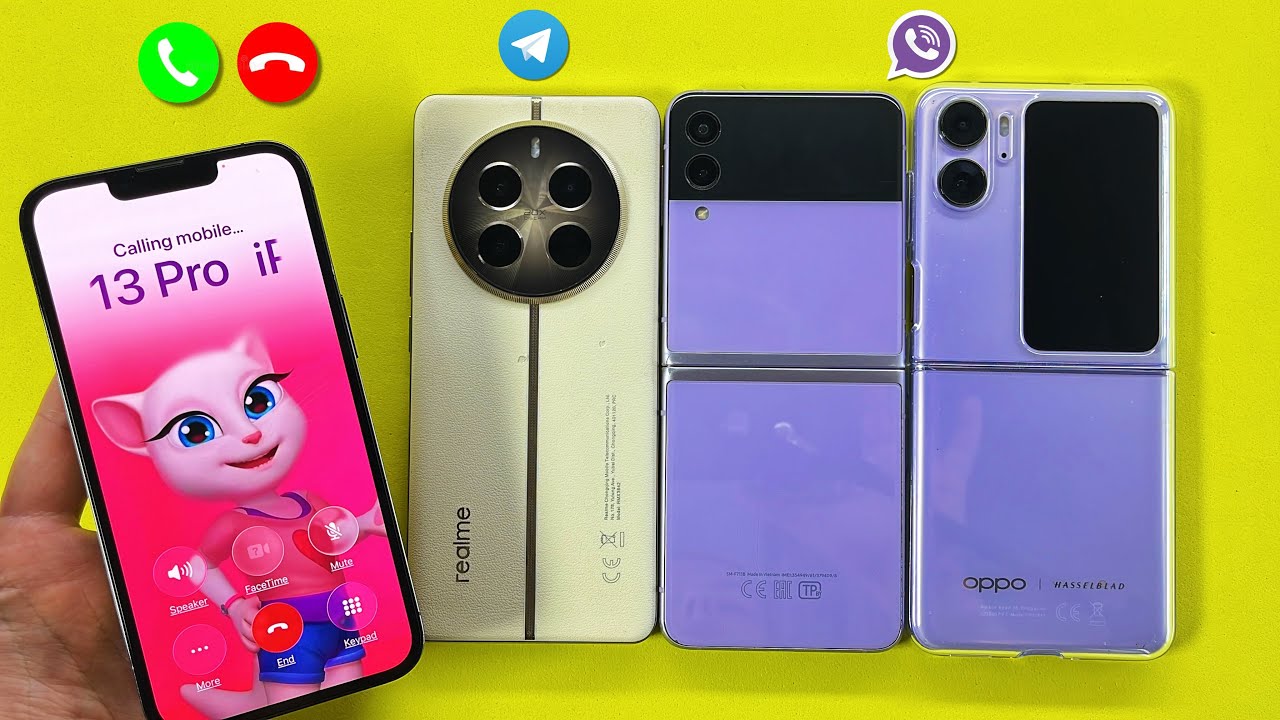 Madness Incoming Outgoing Call + Telegram + Viber Samsung Z Flip3, iPhone 13Pro, Realme 12, OPPO
