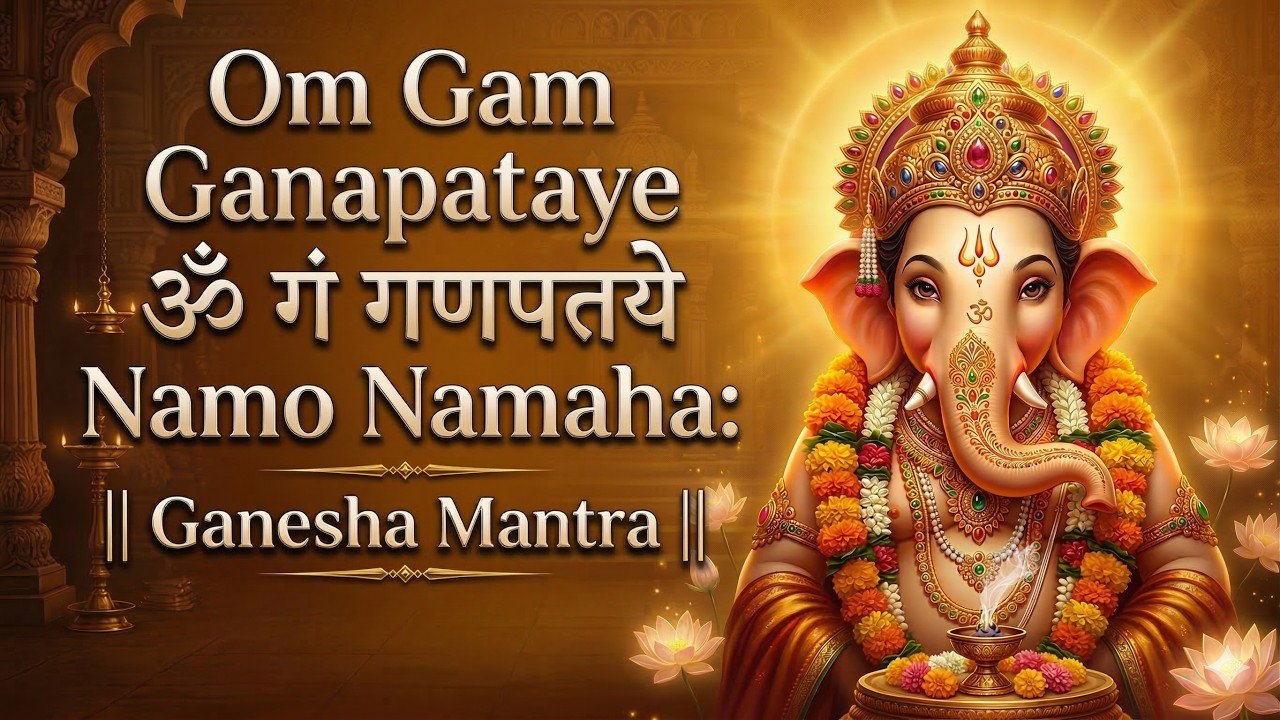 ॐ गं गणपतये नमो नम | Ganesh Mantra | Om Gan Ganpataye Namo Namah | गणेश मंत्र | Ganesh Ji Bhajan
