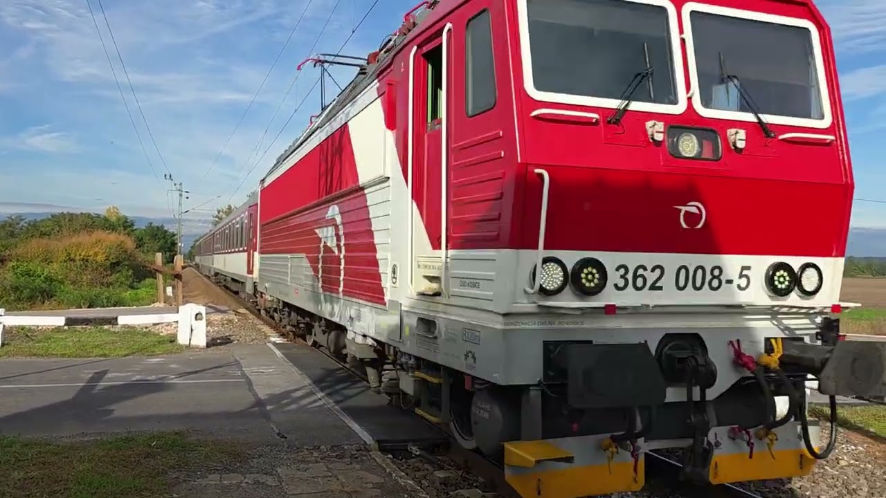 ZSSK 362 008 Pershing (Ász) halad Borsodban Miskolc felé