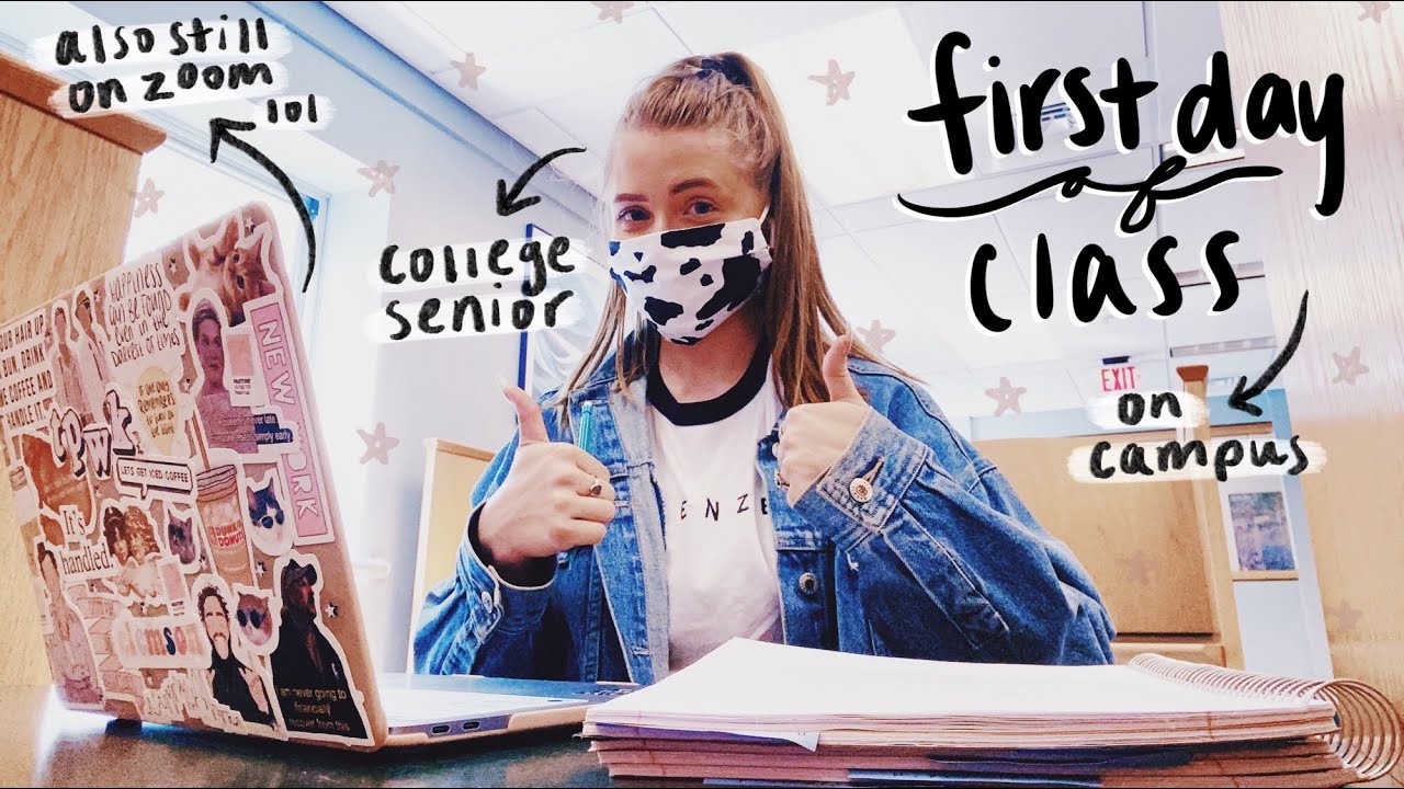 FIRST DAY OF COLLEGE VLOG: senior year during a pandemic (2020)
