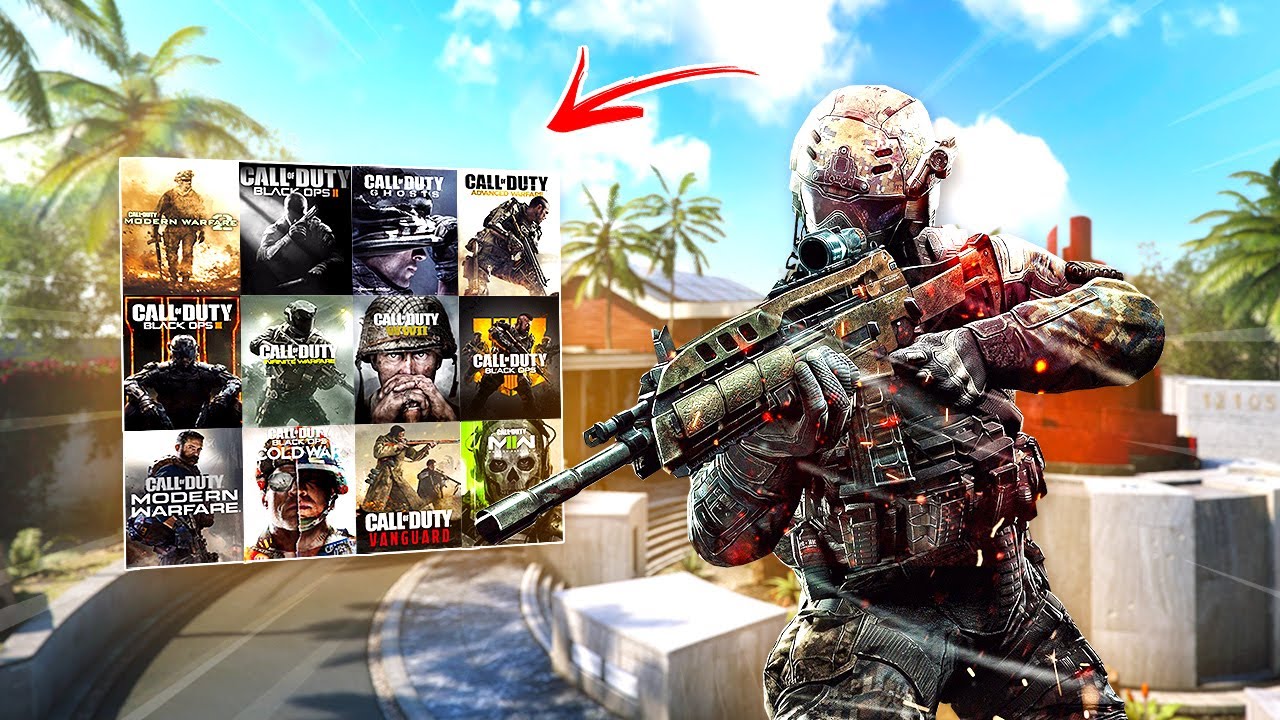 Playing EVERY Call Of Duty Game.. in 1 Video
