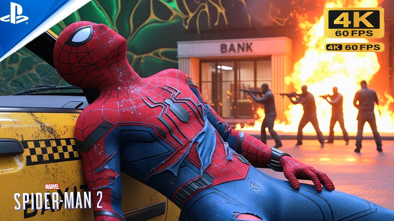 Spider-Man vs Armed Bank Robbers: Intense Harlem Street Fight