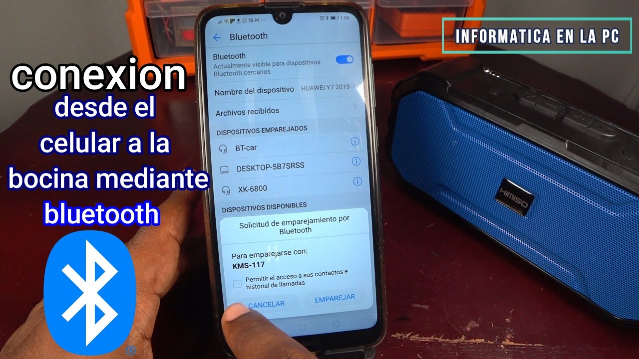 Como conectar/vincular una bocina portátil mediante conexión bluetooth al celular/smartphone