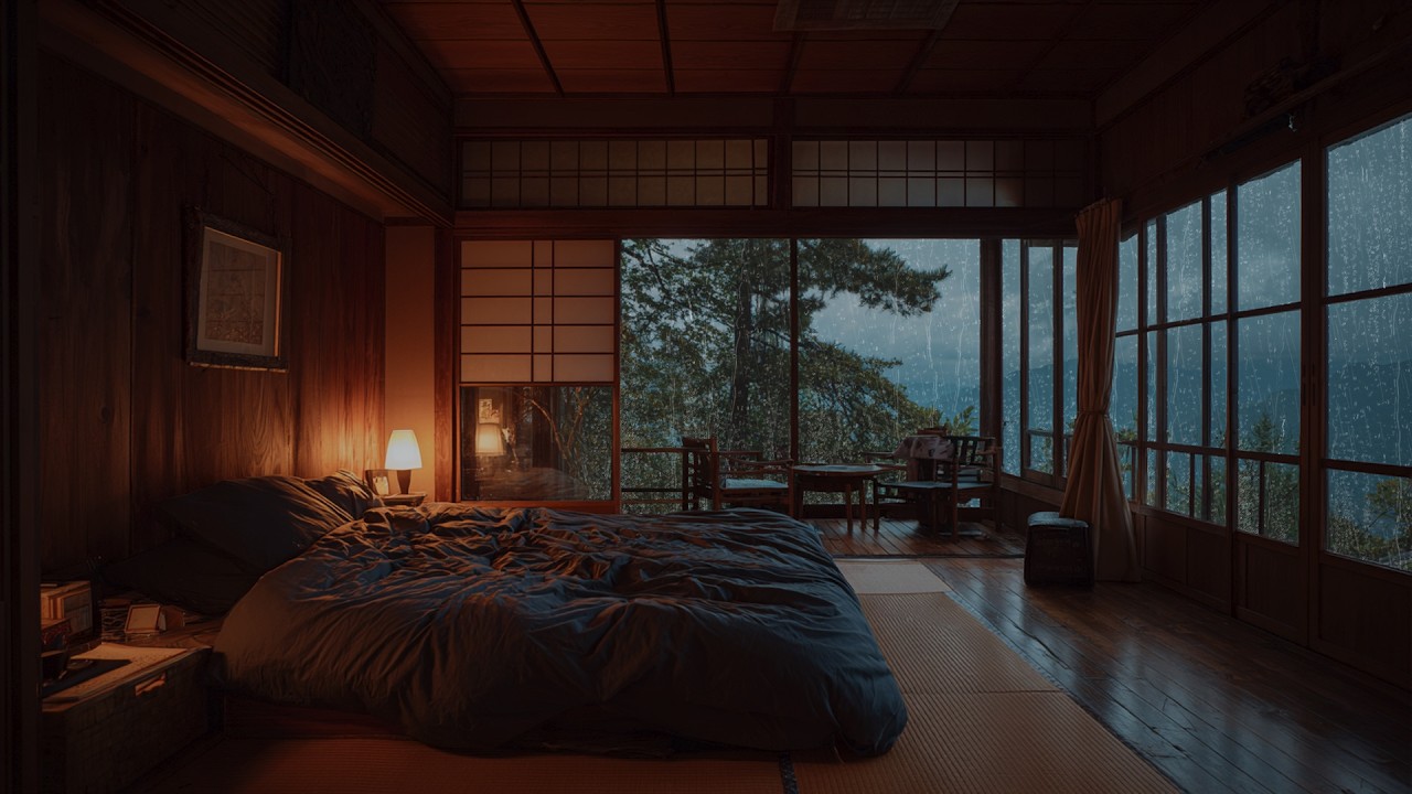 Soft Rain on Glass Window 🌧️🪟 Cozy Ambience for Deep Sleep 😴