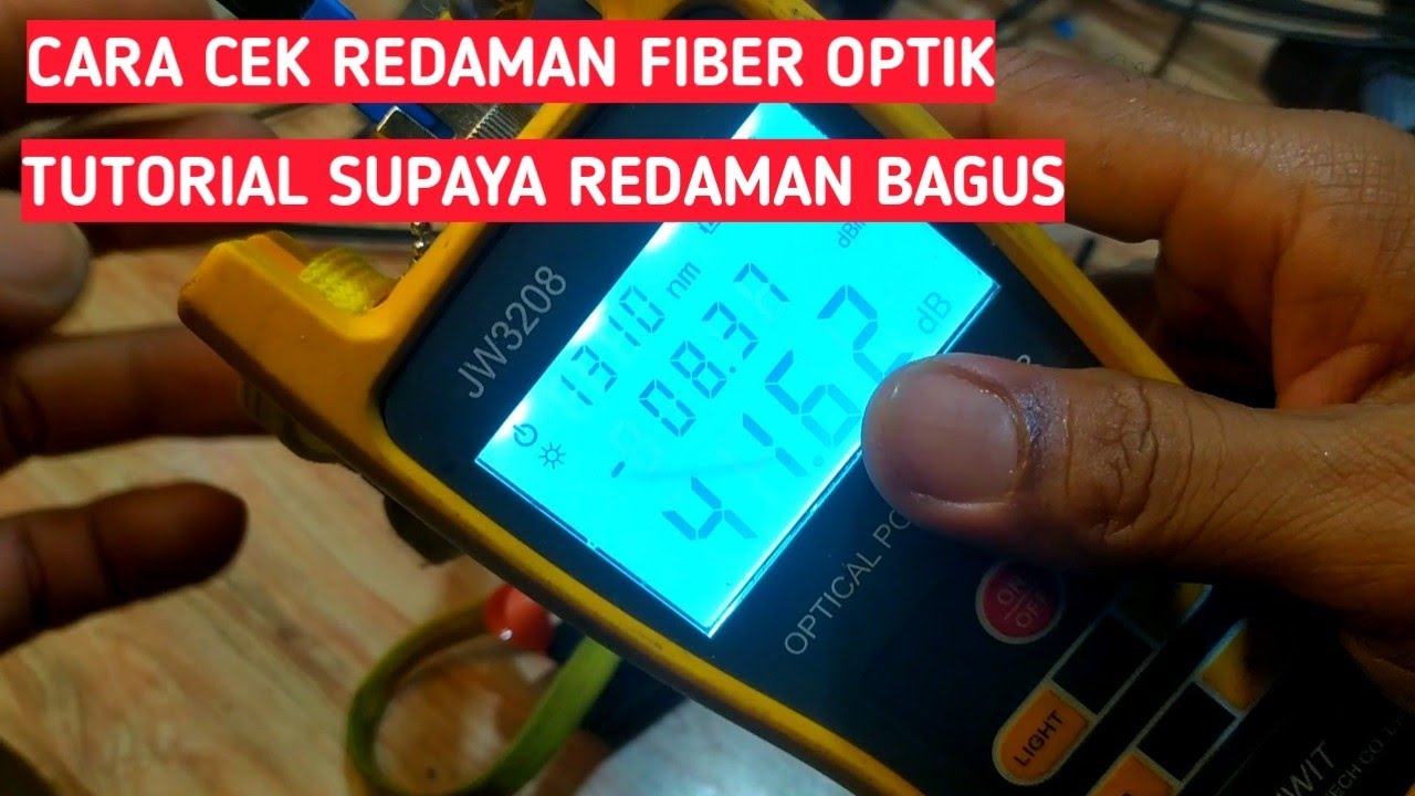 Cara Cek Redaman Kabel FIBER OPTIC Dengan Mudah | Cara Dapatkan Redaman Fiber Optik Yang Bagus