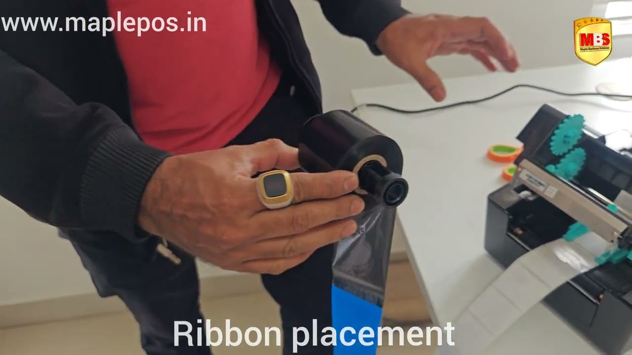 TVS LP 46 DLITE PLUS THERMAL LABEL BARCODE PRINTER INSTALLATION || MAPLE BUSINESS SOLUTIONS
