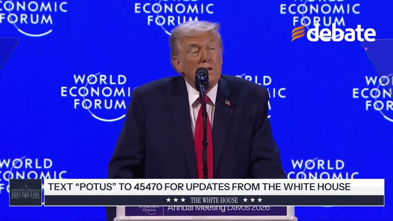 🎙️ El presidente Donald Trump toma la palabra ante el Foro Económico Mundial. EN ESPAÑOL