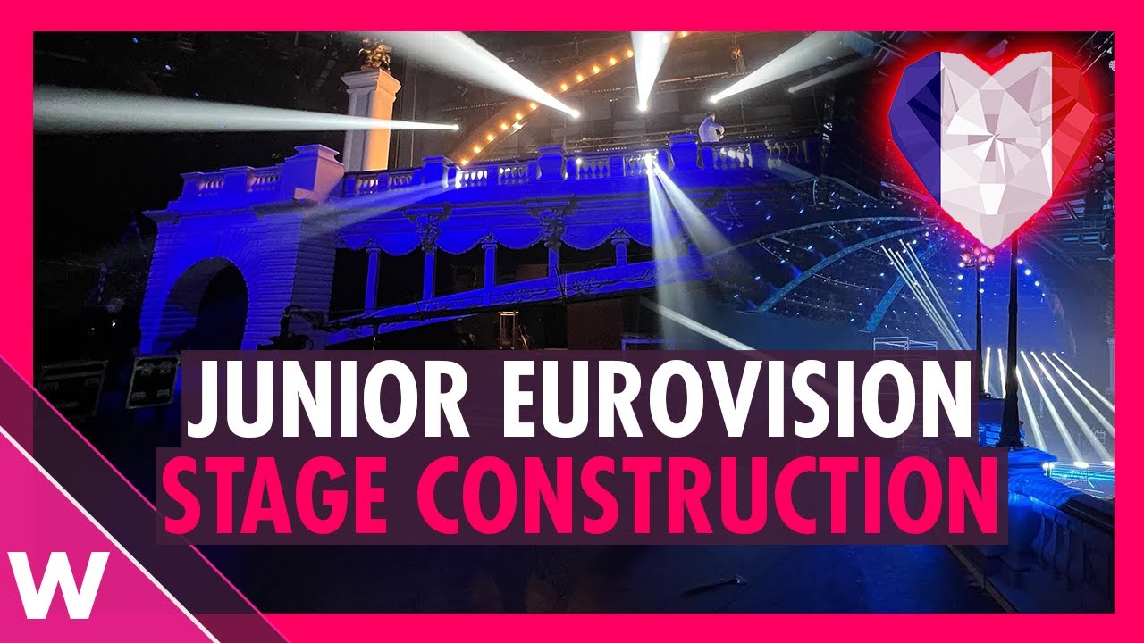 Junior Eurovision 2021: Stage construction tour inside La Seine Musicale